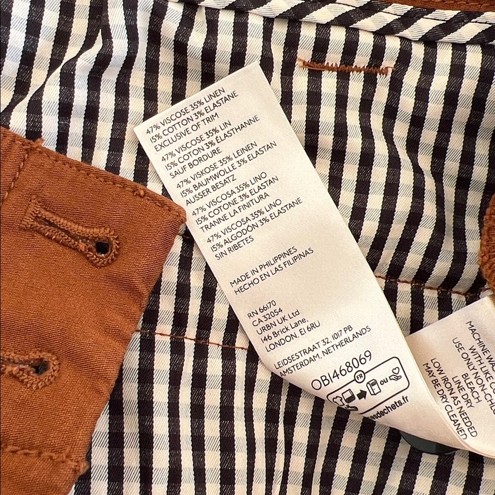 ANTHROPOLOGIE THE MAEVE‎ NAOMI WIDE-LEG FLARE PANT IN RUST BROWN COASTAL COWGIRL - Picture 15 of 15